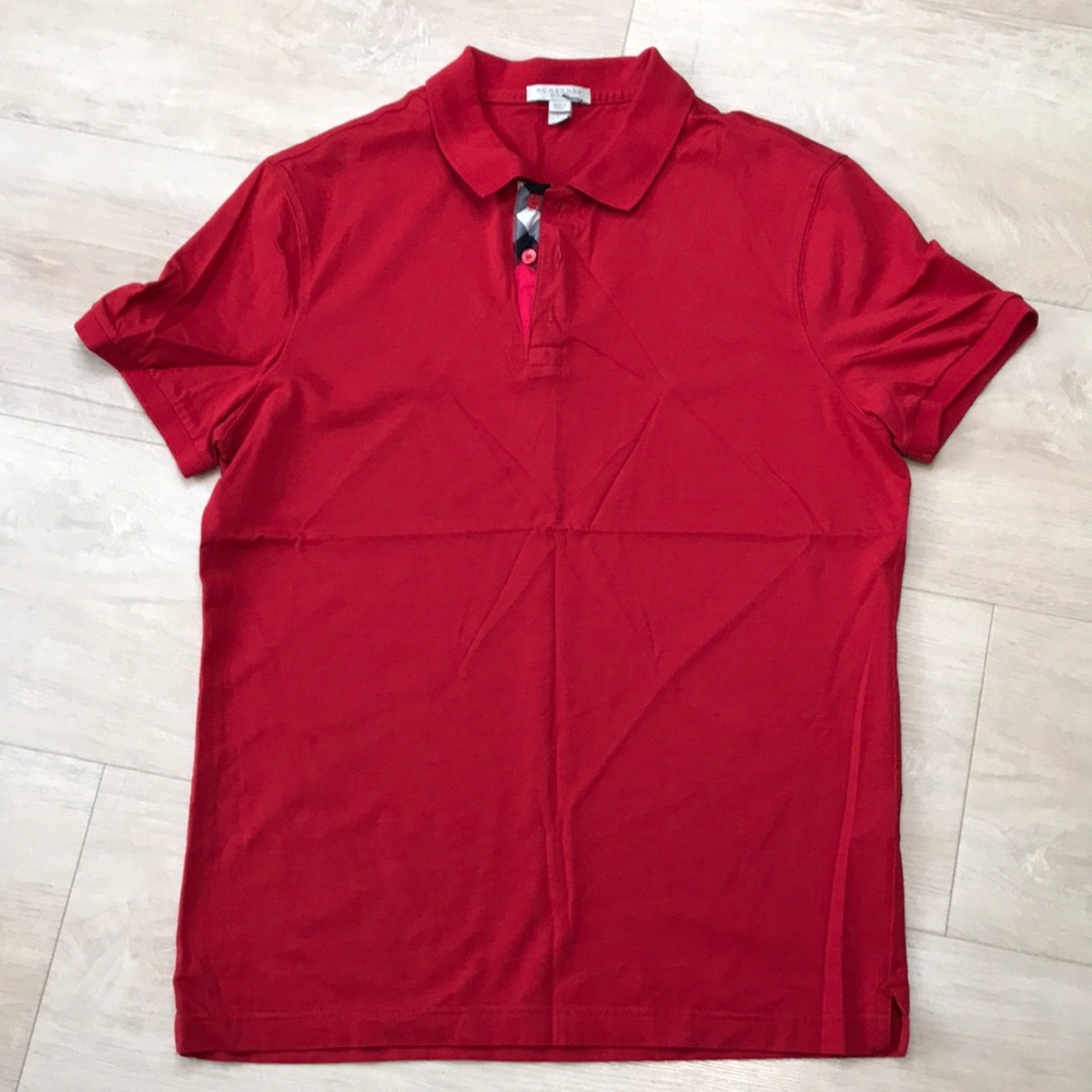 Burberry Red Polo Shirt